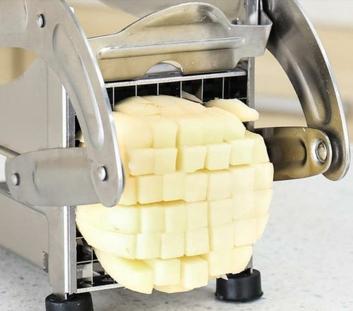 Stainless Steel French Fry & Vegetable Cutter – 2 Blade Sizes