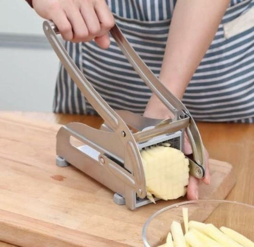 Stainless Steel French Fry & Vegetable Cutter – 2 Blade Sizes