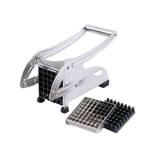 Stainless Steel French Fry & Vegetable Cutter – 2 Blade Sizes