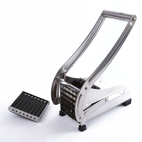 Stainless Steel French Fry & Vegetable Cutter – 2 Blade Sizes